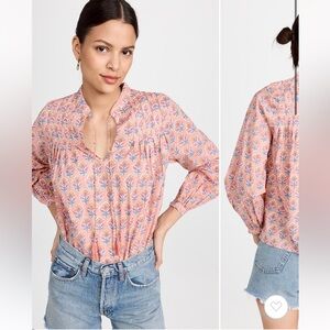 Marea Elizabeth Top, coral multi, Small